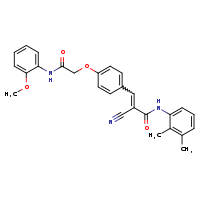 (2E)-2-cyano-N-(2,3-dimethylphenyl)-3-(4-{[(2-methoxyphenyl)carbamoyl]methoxy}phenyl)prop-2-enamide