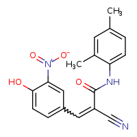 (2E)-2-cyano-N-(2,4-dimethylphenyl)-3-(4-hydroxy-3-nitrophenyl)prop-2-enamide