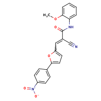 (2E)-2-cyano-N-(2-methoxyphenyl)-3-[5-(4-nitrophenyl)furan-2-yl]prop-2-enamide