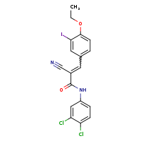 (2E)-2-cyano-N-(3,4-dichlorophenyl)-3-(4-ethoxy-3-iodophenyl)prop-2-enamide