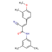 (2E)-2-cyano-N-(3,5-dimethylphenyl)-3-(4-methoxy-3-methylphenyl)prop-2-enamide