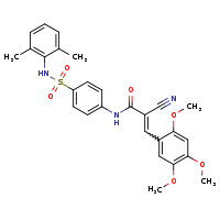 (2E)-2-cyano-N-{4-[(2,6-dimethylphenyl)sulfamoyl]phenyl}-3-(2,4,5-trimethoxyphenyl)prop-2-enamide