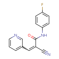 (2E)-2-cyano-N-(4-fluorophenyl)-3-(pyridin-3-yl)prop-2-enamide