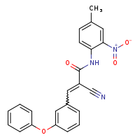 (2E)-2-cyano-N-(4-methyl-2-nitrophenyl)-3-(3-phenoxyphenyl)prop-2-enamide