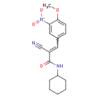 (2E)-2-cyano-N-cyclohexyl-3-(4-methoxy-3-nitrophenyl)prop-2-enamide