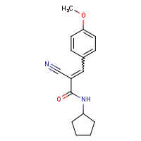 (2E)-2-cyano-N-cyclopentyl-3-(4-methoxyphenyl)prop-2-enamide