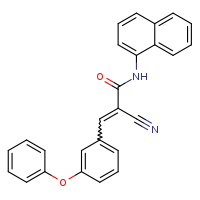 (2E)-2-cyano-N-(naphthalen-1-yl)-3-(3-phenoxyphenyl)prop-2-enamide