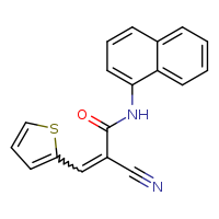 (2E)-2-cyano-N-(naphthalen-1-yl)-3-(thiophen-2-yl)prop-2-enamide