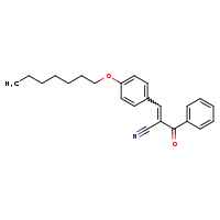 (2E)-2-[(E)-benzoyl]-3-[4-(heptyloxy)phenyl]prop-2-enenitrile
