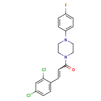(2E)-3-(2,4-dichlorophenyl)-1-[4-(4-fluorophenyl)piperazin-1-yl]prop-2-en-1-one