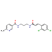 (2E)-3-(2,4-dichlorophenyl)-N-{3-[(6-methylpyridin-3-yl)formamido]propyl}prop-2-enamide