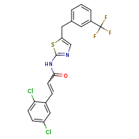 (2E)-3-(2,5-dichlorophenyl)-N-(5-{[3-(trifluoromethyl)phenyl]methyl}-1,3-thiazol-2-yl)prop-2-enamide
