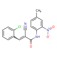 (2E)-3-(2-chlorophenyl)-2-cyano-N-(4-methyl-2-nitrophenyl)prop-2-enamide
