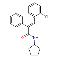 (2E)-3-(2-chlorophenyl)-N-cyclopentyl-2-phenylprop-2-enamide