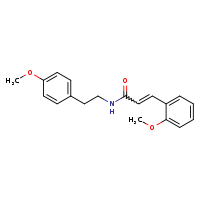 (2E)-3-(2-methoxyphenyl)-N-[2-(4-methoxyphenyl)ethyl]prop-2-enamide