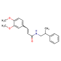 (2E)-3-(3,4-dimethoxyphenyl)-N-(2-phenylpropyl)prop-2-enamide
