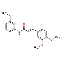 (2E)-3-(3,4-dimethoxyphenyl)-N-(3-ethylphenyl)prop-2-enamide