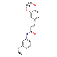 (2E)-3-(3,4-dimethoxyphenyl)-N-[3-(methylsulfanyl)phenyl]prop-2-enamide