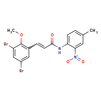 (2E)-3-(3,5-dibromo-2-methoxyphenyl)-N-(4-methyl-2-nitrophenyl)prop-2-enamide