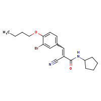 (2E)-3-(3-bromo-4-butoxyphenyl)-2-cyano-N-cyclopentylprop-2-enamide