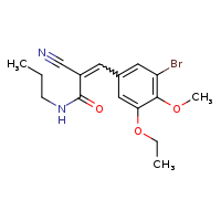 (2E)-3-(3-bromo-5-ethoxy-4-methoxyphenyl)-2-cyano-N-propylprop-2-enamide