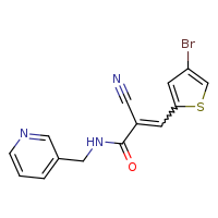 (2E)-3-(4-bromothiophen-2-yl)-2-cyano-N-(pyridin-3-ylmethyl)prop-2-enamide