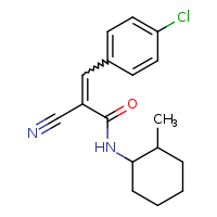(2E)-3-(4-chlorophenyl)-2-cyano-N-(2-methylcyclohexyl)prop-2-enamide