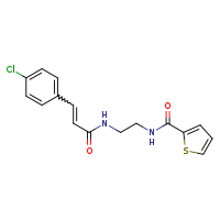 (2E)-3-(4-chlorophenyl)-N-[2-(thiophen-2-ylformamido)ethyl]prop-2-enamide