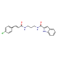 (2E)-3-(4-chlorophenyl)-N-[3-(1H-indol-2-ylformamido)propyl]prop-2-enamide