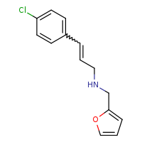 [(2E)-3-(4-chlorophenyl)prop-2-en-1-yl](furan-2-ylmethyl)amine