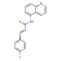 (2E)-3-(4-fluorophenyl)-N-(quinolin-5-yl)prop-2-enamide