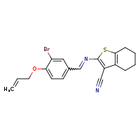 2-[(E)-{[3-bromo-4-(prop-2-en-1-yloxy)phenyl]methylidene}amino]-4,5,6,7-tetrahydro-1-benzothiophene-3-carbonitrile