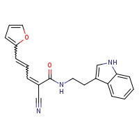 (2E,4E)-2-cyano-5-(furan-2-yl)-N-[2-(1H-indol-3-yl)ethyl]penta-2,4-dienamide