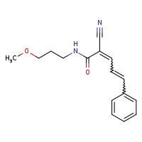 (2E,4E)-2-cyano-N-(3-methoxypropyl)-5-phenylpenta-2,4-dienamide