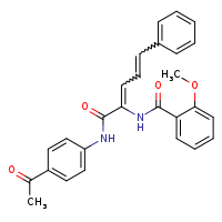 (2E,4E)-N-(4-acetylphenyl)-2-[(2-methoxyphenyl)formamido]-5-phenylpenta-2,4-dienamide