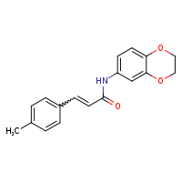(2E)-N-(2,3-dihydro-1,4-benzodioxin-6-yl)-3-(4-methylphenyl)prop-2-enamide