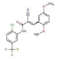 (2E)-N-[2-chloro-5-(trifluoromethyl)phenyl]-2-cyano-3-(2,5-dimethoxyphenyl)prop-2-enamide