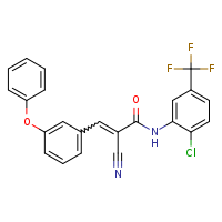 (2E)-N-[2-chloro-5-(trifluoromethyl)phenyl]-2-cyano-3-(3-phenoxyphenyl)prop-2-enamide