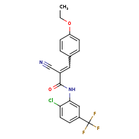 (2E)-N-[2-chloro-5-(trifluoromethyl)phenyl]-2-cyano-3-(4-ethoxyphenyl)prop-2-enamide
