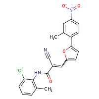 (2E)-N-(2-chloro-6-methylphenyl)-2-cyano-3-[5-(2-methyl-4-nitrophenyl)furan-2-yl]prop-2-enamide