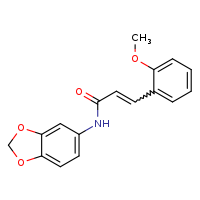 (2E)-N-(2H-1,3-benzodioxol-5-yl)-3-(2-methoxyphenyl)prop-2-enamide
