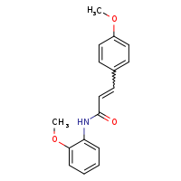 (2E)-N-(2-methoxyphenyl)-3-(4-methoxyphenyl)prop-2-enamide