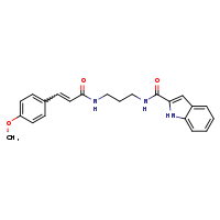(2E)-N-[3-(1H-indol-2-ylformamido)propyl]-3-(4-methoxyphenyl)prop-2-enamide