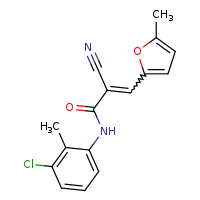 (2E)-N-(3-chloro-2-methylphenyl)-2-cyano-3-(5-methylfuran-2-yl)prop-2-enamide