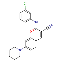 (2E)-N-(3-chlorophenyl)-2-cyano-3-[4-(piperidin-1-yl)phenyl]prop-2-enamide