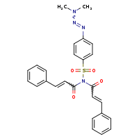 (2E)-N-{4-[(1E)-3,3-dimethyltriaz-1-en-1-yl]benzenesulfonyl}-3-phenyl-N-[(2E)-3-phenylprop-2-enoyl]prop-2-enamide