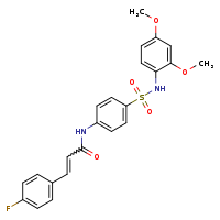 (2E)-N-{4-[(2,4-dimethoxyphenyl)sulfamoyl]phenyl}-3-(4-fluorophenyl)prop-2-enamide