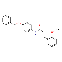 (2E)-N-[4-(benzyloxy)phenyl]-3-(2-methoxyphenyl)prop-2-enamide