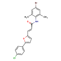 (2E)-N-(4-bromo-2,6-dimethylphenyl)-3-[5-(4-chlorophenyl)furan-2-yl]prop-2-enamide