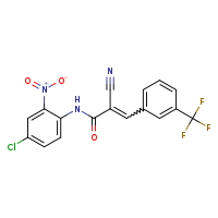 (2E)-N-(4-chloro-2-nitrophenyl)-2-cyano-3-[3-(trifluoromethyl)phenyl]prop-2-enamide